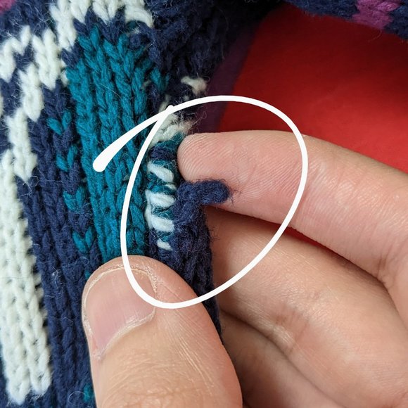 80/90s Purple Knit Abstract Sweater by Forester Rugged Apparel - Picture 7 of 10